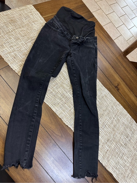 Abercrombie & Fitch Denim - Abercrombie & Fitch Maternity Black Skinny Jeans Super Skinny Ankle Size 27/4R